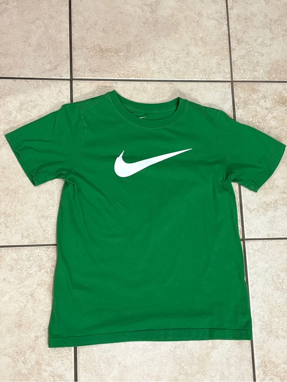 Nike Green Short-Sleeve Tee with White Swoosh